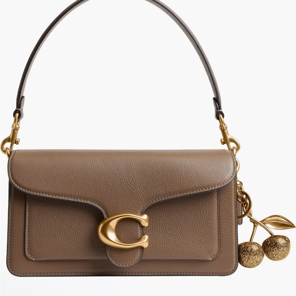 NWT Coach Gold Glitter Cherry Bag Charm Retail $95 - Picture 3 of 7